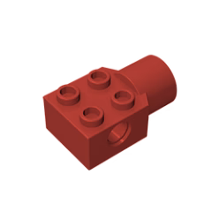 GOBRICKS GDS-1087 Brick Modified 2 x 2 with Pin Hole, Rotation Joint Socket - YWOBB