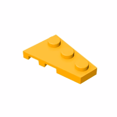 GOBRICKS GDS-547 Plate 3 x 2 Right - YWOBB