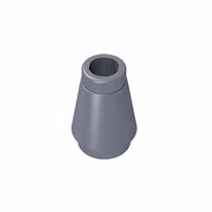GOBRICKS GDS-606 Cone 1 x 1 without Top Groove - YWOBB