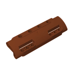 GOBRICKS GDS-1012 Panel Curved 11 x 3 with 10 Pin Holes through Panel Surface - YWOBB