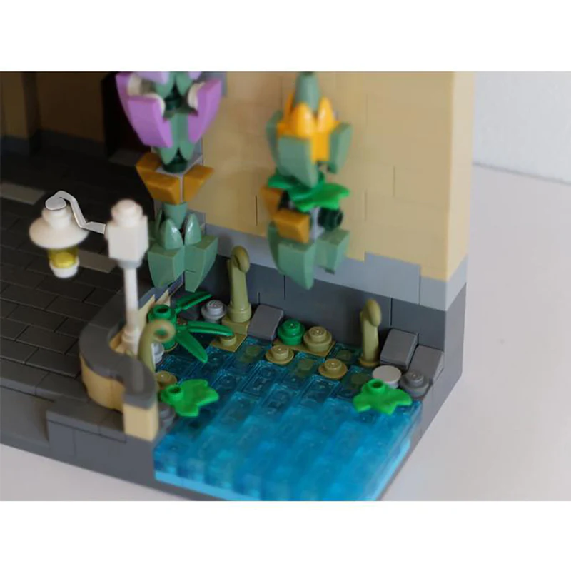 GOBRICKS MOC 78895 Droomvlucht entrance - YWOBB