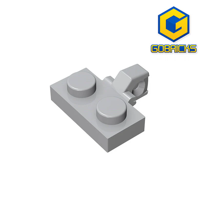 GOBRICKS GDS-822 Hinge Plate 1 x 2 Locking with 1 Finger on Side - YWOBB