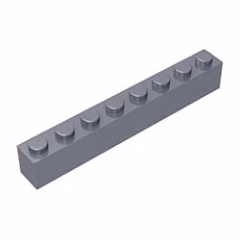 GOBRICKS GDS-536 Brick 1 x 8 - YWOBB