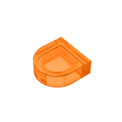 GOBRICKS GDS-1292 Round 1 x 1 Half Circle Extended - YWOBB