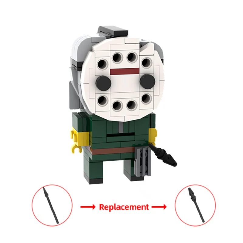GOBRICKS MOC 168010 Jason Voorhees Brickhead (Pt6) - YWOBB