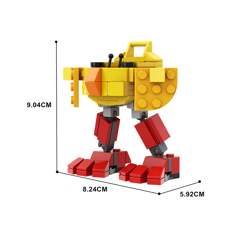 GOBRICKS MOC 143820 Easter Chick Mech - YWOBB