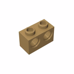 GOBRICKS GDS-624 Brick 1 x 2 with Holes - YWOBB