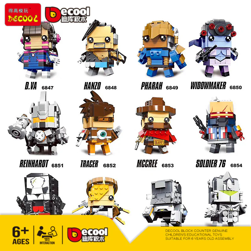 DECOOL 6847-6858 Overwatch Fighers - YWOBB