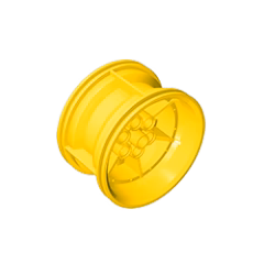 GOBRICKS GDS-1227 Wheel 56mm D. x 34mm Technic Racing Medium, 6 Pin Holes - YWOBB