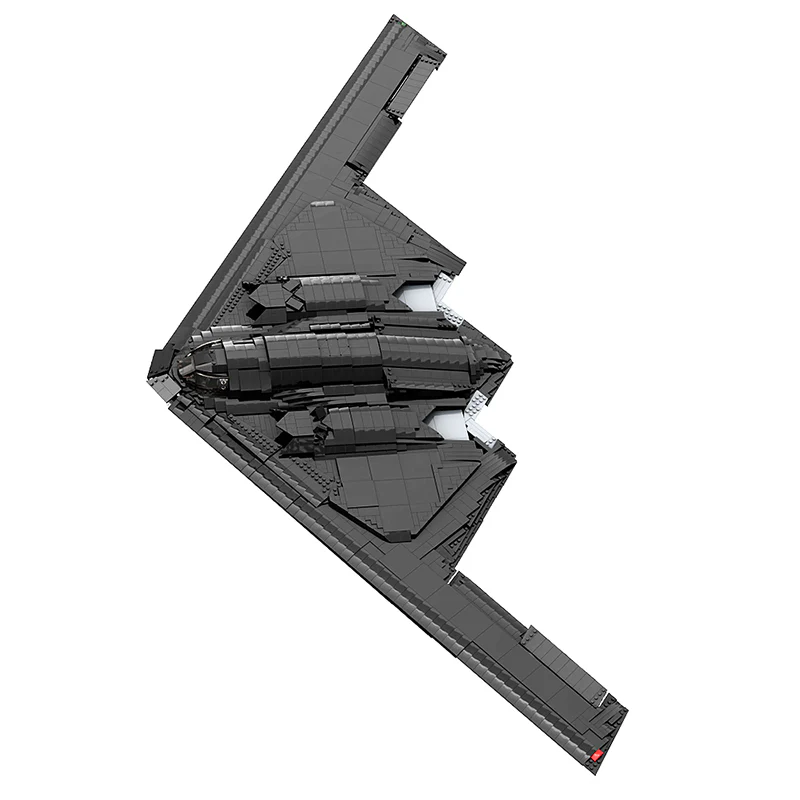 GOBRICKS MOC A0833 b-21 stealth bomber - YWOBB