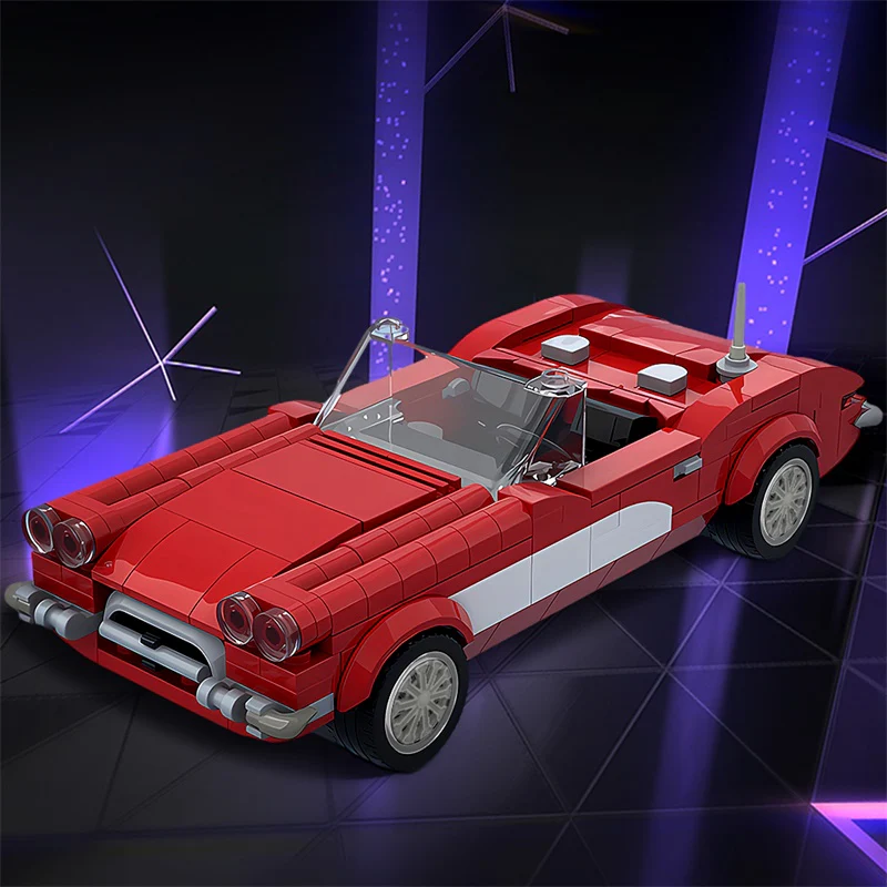 GOBRICKS MOC 153390 MOCturnal Mini Icons Corvette C1 - YWOBB