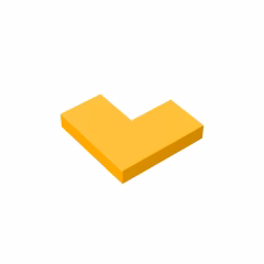 GOBRICKS GDS-567 Tile 2 x 2 Corner - YWOBB
