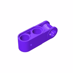 GOBRICKS GDS-936 Axle and Pin Connector Perpendicular 3L with 2 Pin Holes - YWOBB