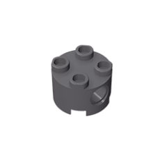 GOBRICKS GDS-1054 Round 2 x 2 with Pin Holes - YWOBB