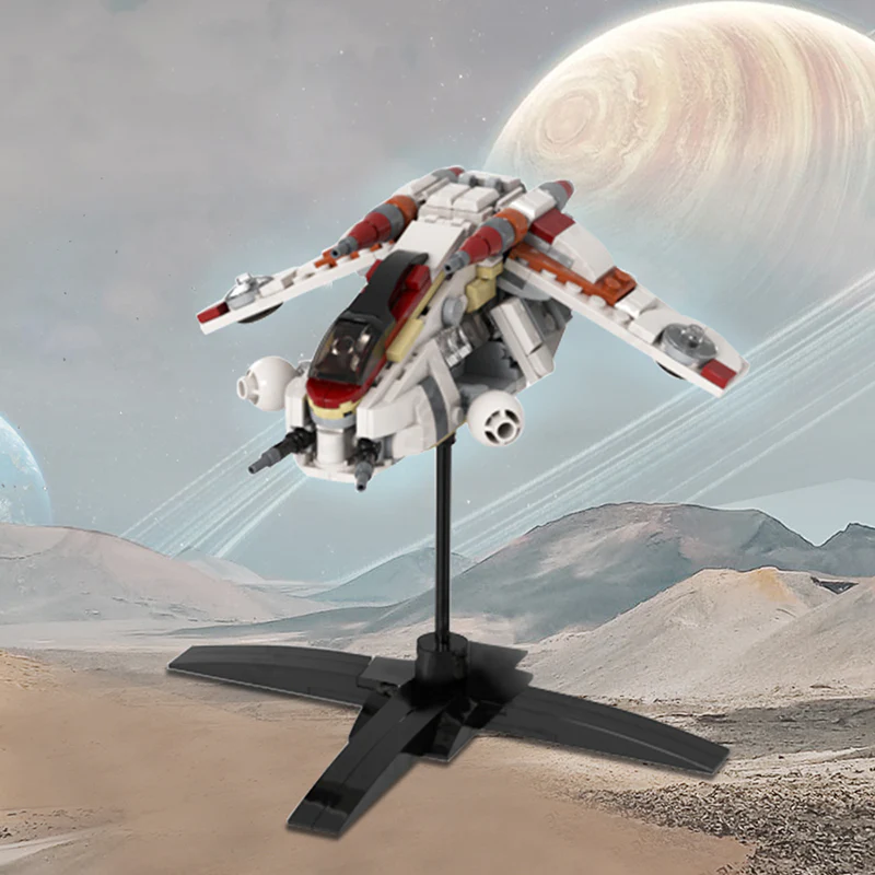 GOBRICKS MOC 124405 star plan republic gunship - YWOBB