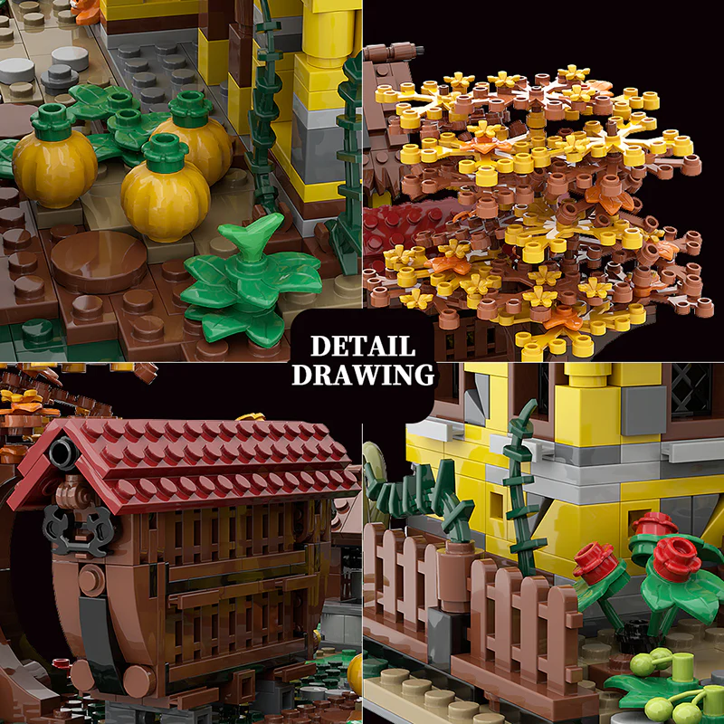GOBRICKS MOC 130082 Old Country House - YWOBB