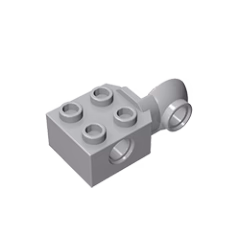 GOBRICKS GDS-1088 Brick Modified 2 x 2 with Pin Holes and Rotation Joint Ball Half - YWOBB