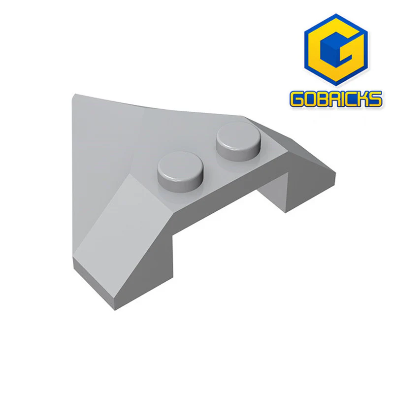 GOBRICKS GDS-1076 Wedge 4 x 4 Pointed - YWOBB