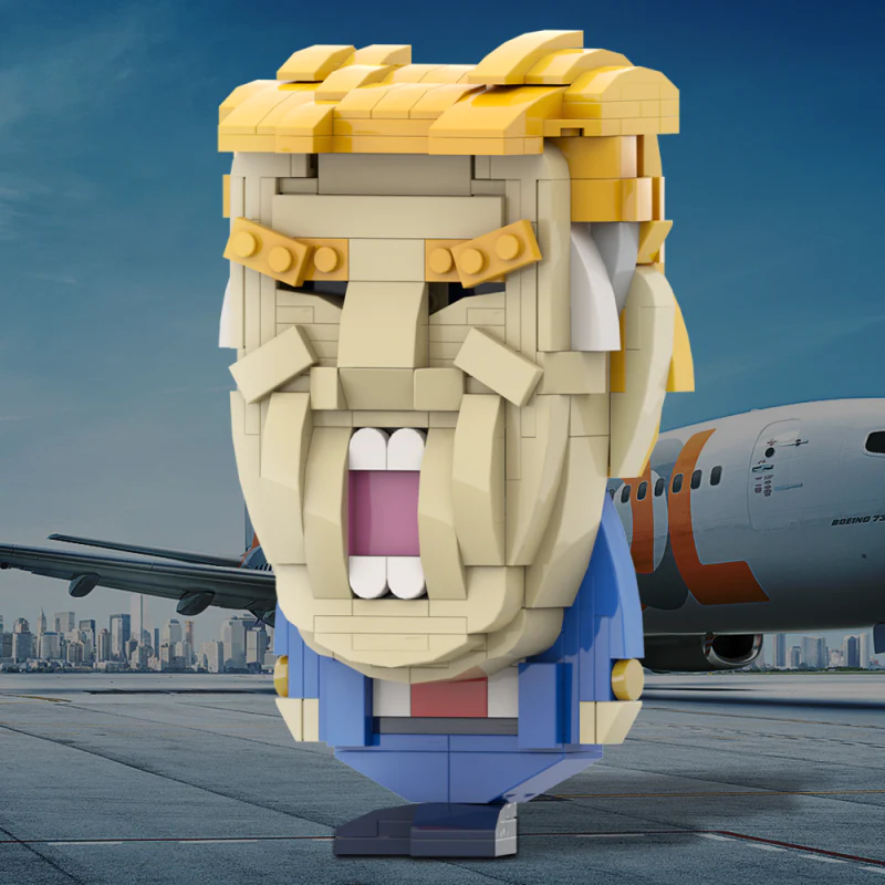 GOBRICKS MOC A1472Y01 Trump front page - YWOBB