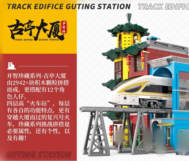 KAZI KY10008 Train Station with lights - YWOBB