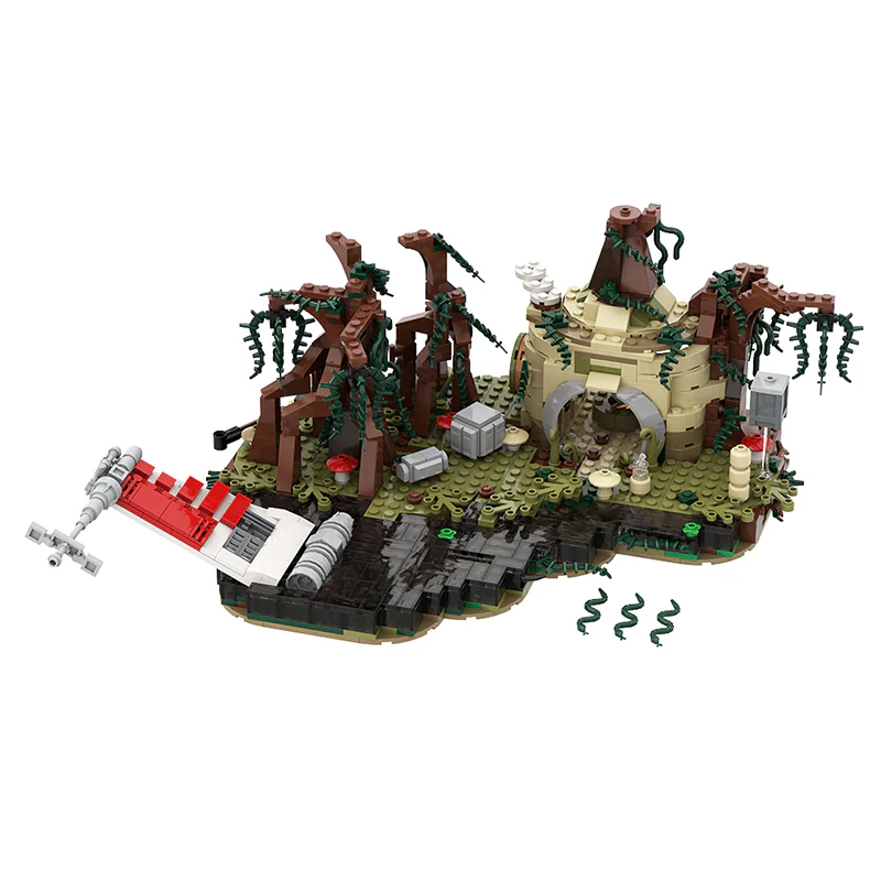 GOBRICKS MOC 19522 Dagobah playset - YWOBB