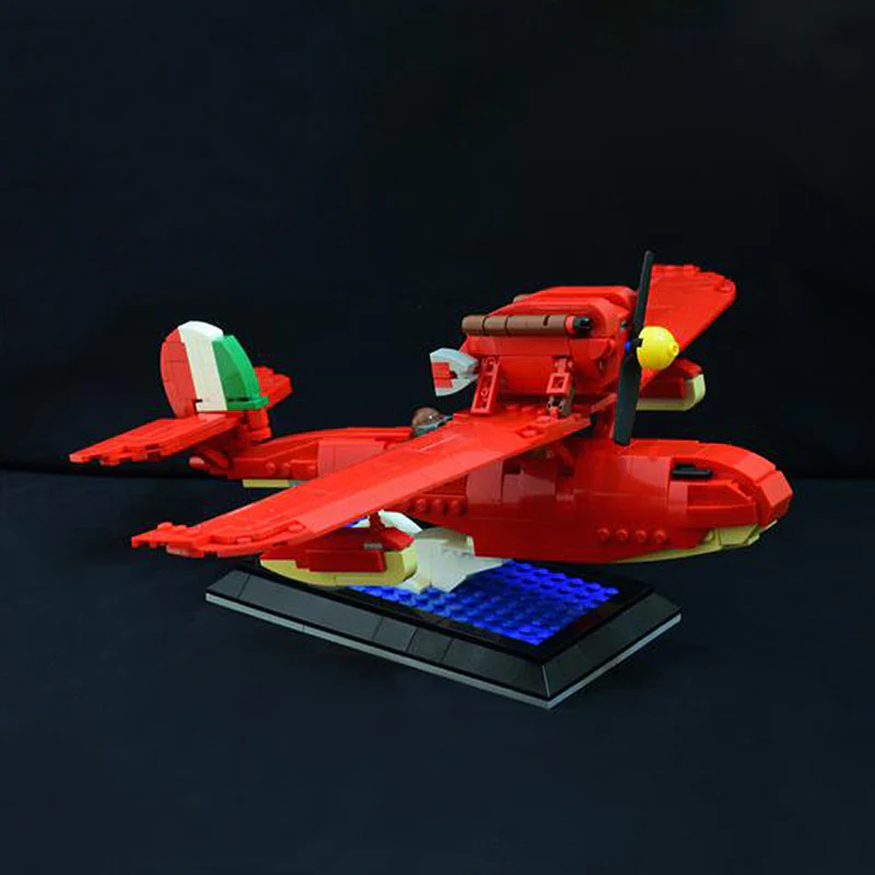 GOBRICKS MOC 116736 Porco Rosso Savoia S21 - YWOBB
