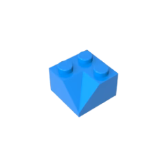 GOBRICKS GDS-721 Slope 45 2 x 2 Double Concave - YWOBB