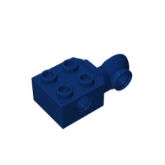 GOBRICKS GDS-1088 Brick Modified 2 x 2 with Pin Holes and Rotation Joint Ball Half - YWOBB