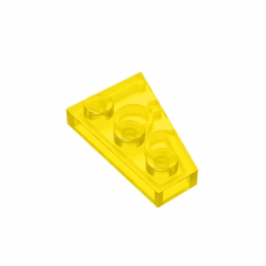 GOBRICKS GDS-546  Plate 3 x 2 Left - YWOBB