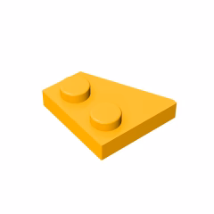 GOBRICKS GDS-560 Plate 2 x 2 Right - YWOBB