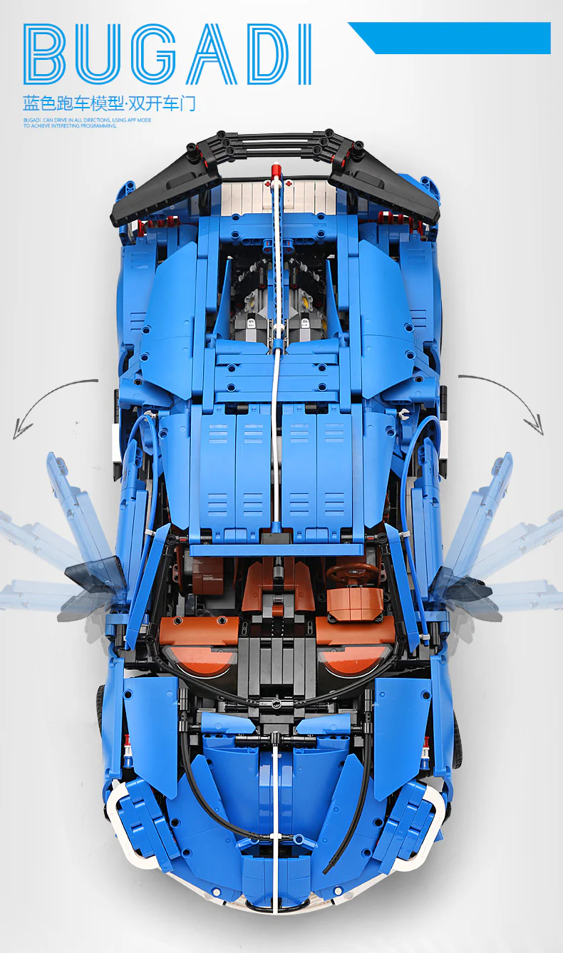 Mould King 13125 Bugatti Dwo - YWOBB