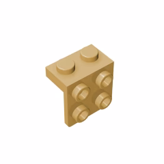 GOBRICKS GDS-641 Bracket 1 x 2 - 2 x 2 - YWOBB