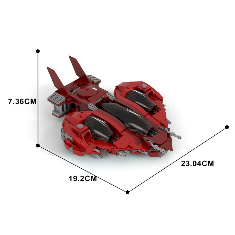 GOBRICKS MOC 146932 Pata'Herz-class exploration craft - YWOBB