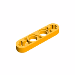 GOBRICKS GDS-690 Liftarm Thin 1 x 4 - Axle Holes - YWOBB