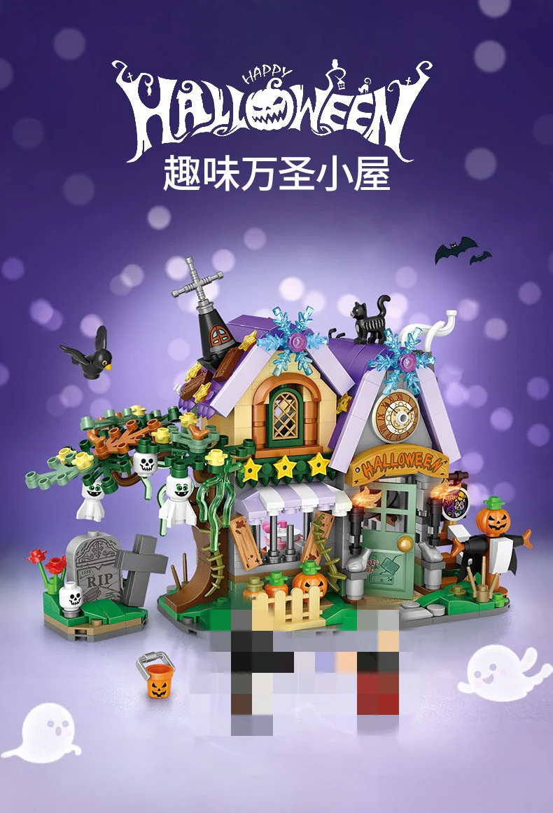 LOZ 1233 Halloween Hut - YWOBB