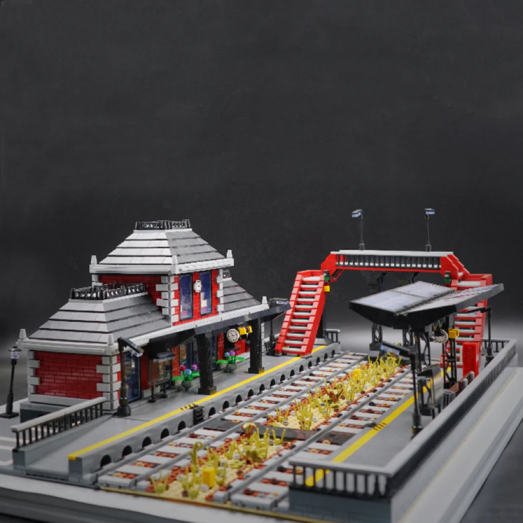 YOURBRICKS 50001 Small Town Trainstation MOC 63352 - YWOBB