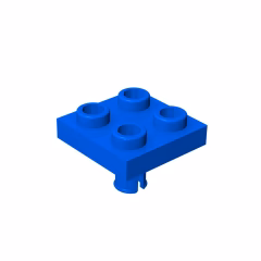 GOBRICKS GDS-902 Modified 2 x 2 with Pin on Bottom - YWOBB