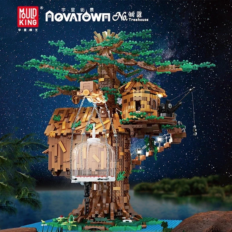 Mould King 16033 Treehouse with Lights - YWOBB