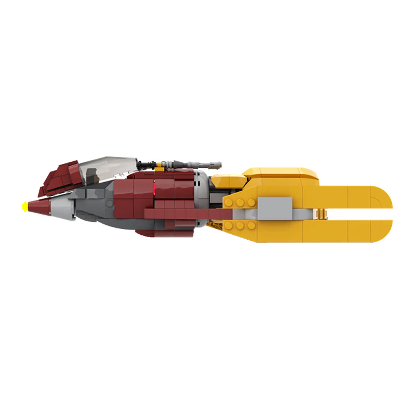 GOBRICKS MOC 158204 SW Ahsoka Shin Hati’s Starfighter MOC minifig scale - YWOBB