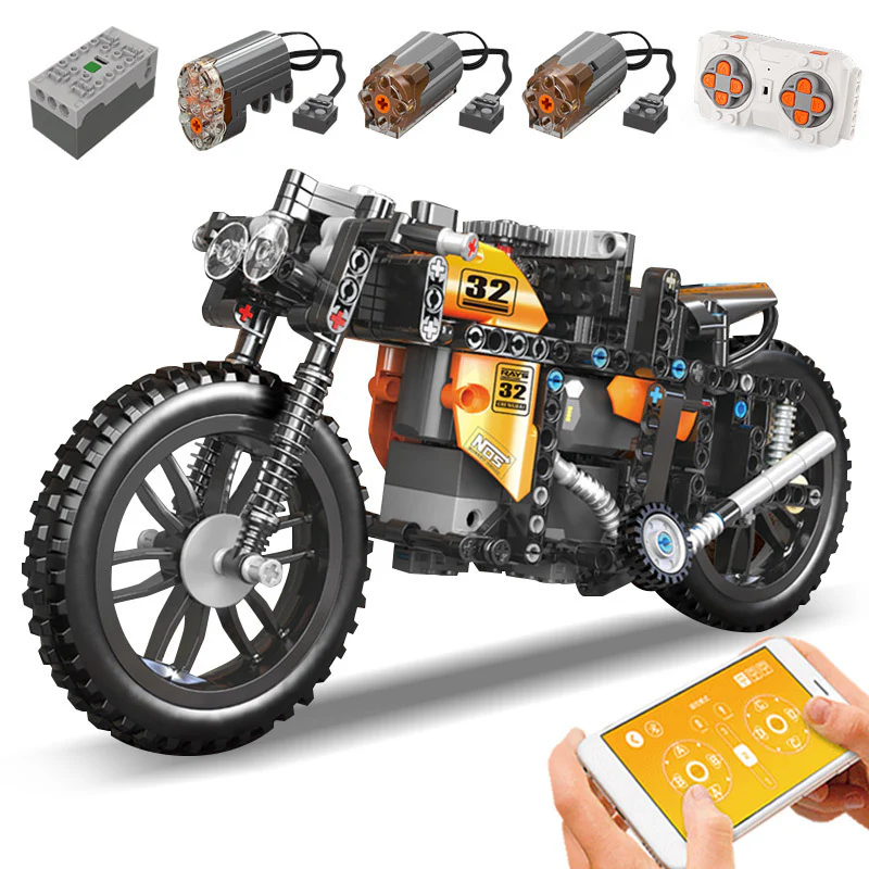 Mould King 23005 Fast RC Motorcycle - YWOBB