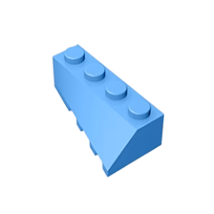 GOBRICKS GDS-1168 Wedge 4 x 2 Sloped Left - YWOBB