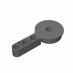 GOBRICKS GDS-995 Rotation Joint Disk with Pin and 3L Liftarm Thick - YWOBB