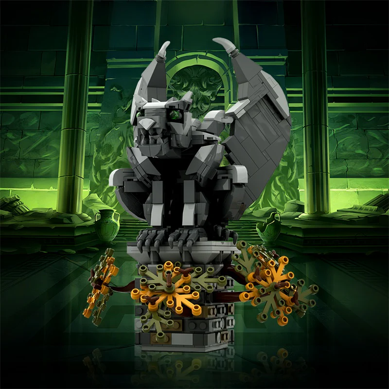GOBRICKS MOC A1090 Mythical Creatures V: Gargoyle - YWOBB