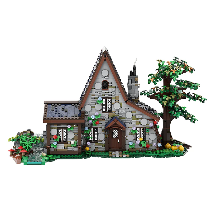 GOBRICKS MOC A1021 witch house - YWOBB