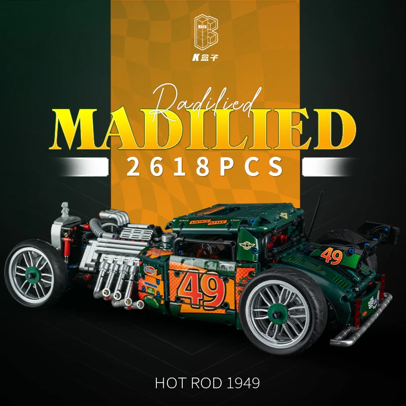 K-BOX 10509 Madilied Vehicle Hot Rod 1949 - YWOBB