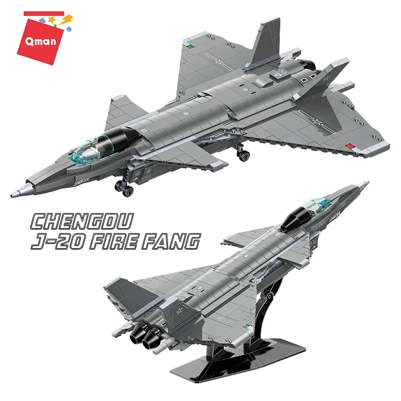Qman 23011 J-20 Fighter Aircraft - YWOBB