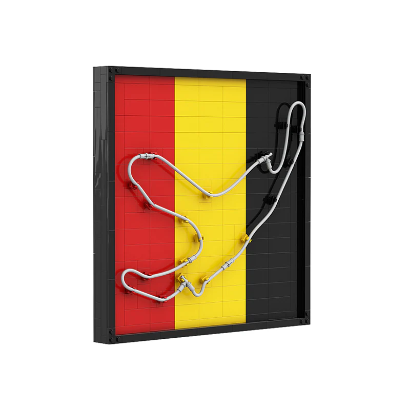 GOBRICKS MOC 92879 Spa Francorchamps Track map - YWOBB