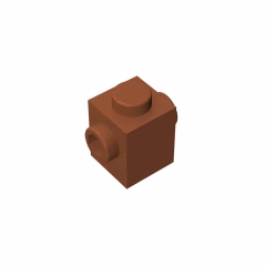 GOBRICKS GDS-649 Modified 1 x 1 with Studs on 2 Sides, Opposite - YWOBB