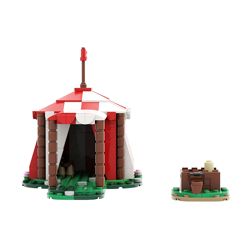 GOBRICKS MOC 82398 Knights Tent - YWOBB