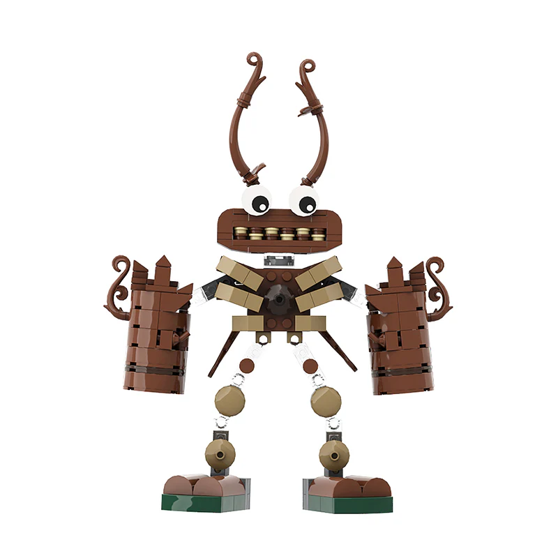GOBRICKS MOC A0503Y06 My Singing Monsters-Wood monster - YWOBB